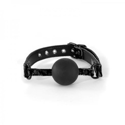 Sinful Soft Silicone Gag O/S Black by NS Novelties