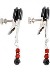 The Red Beaded Clamps With Broad Tip Nipple Clamps Red Sex Toy For Sale
