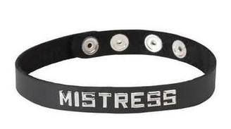 Wordband Collar - Mistress - Black Best Sex Toys