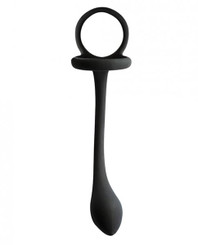 My Erection ring with Butt Plug Black by NassToys