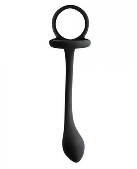 My Erection ring with Butt Plug Black by NassToys