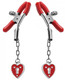 Charmed Heart Padlock Nipple Clamps by XR Brands