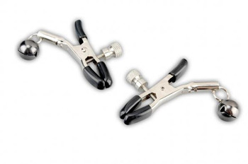 Lux Fetish Clip With Black Bell Nipple Clamps by Electric Eel Inc