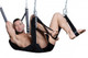 Strict Extreme Sling with Stirrups and Pillow Black by XR Brands - Product SKU CNVEF -EXR -AE760