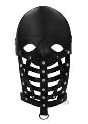 Ouch Pain Leather Male Mask Black