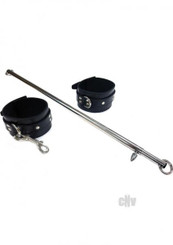Rouge Adjustable Leg Spread Bar Metal with Cuffs by Rouge Garments