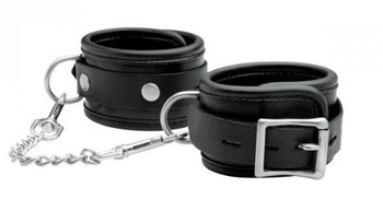 Isabella Sinclaire Premium Leather Wrist Cuffs Black Best Sex Toy