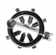 Spiked CBT Testicle Stretcher Spliter Stainless Steel by XR Brands - view 2
