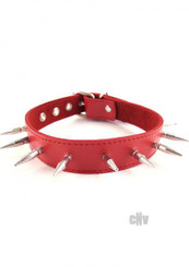 Rouge Spiked Collar Red