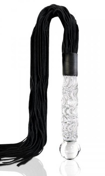 Icicles No 38 Glass Handle Cat O Nine Tails Whip by Pipedream Products