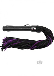 Rouge Suede Flogger Black/purple Sex Toys