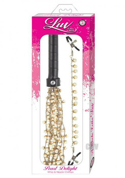 Luv Pearl Delight Whip And Nipple Clamps Best Sex Toy