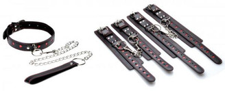 Heart Ache 5 Piece Heart Accented Bondage Set by XR Brands