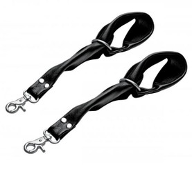 Isabella Sinclaire Universal Leather Restraints Black by XR Brands