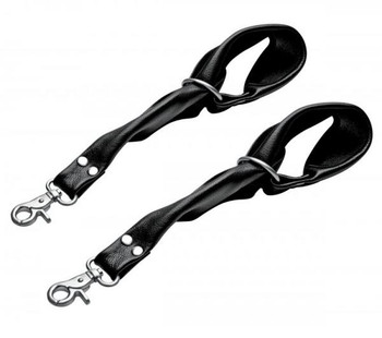 Isabella Sinclaire Universal Leather Restraints Black by XR Brands