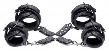 Concede Wrist, Ankle Restraint Set With Hog-Tie Adapter Sex Toy