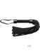 Rouge Short Flogger Black Leather Adult Sex Toy