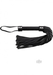 Rouge Short Flogger Black Leather by Rouge Garments