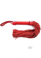 Rouge Short Leather Flogger Red by Rouge Garments