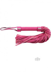 Rouge Short Leather Flogger Pink Adult Toys