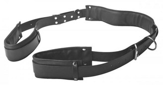 Open Wide Padded Thigh Sling Position Aid Black by XR Brands