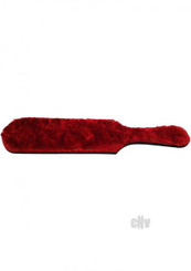 Rouge Paddle with Fur Red Black Sex Toys