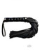Rouge Short Leather Flogger With Studs Black by Rouge Garments