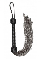 Ouch Pain Metal Chain Flogger Black by Shots America LLC