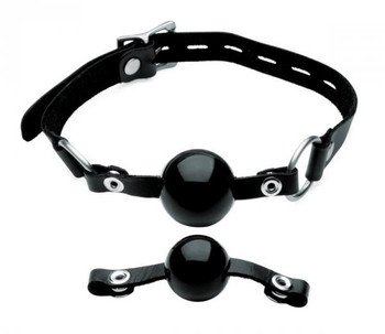 Isabella Sinclaire Interchangeable Silicone Ball Gag Set Black by XR Brands