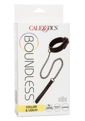 Boundless Collar And Leash Black by California Exotic Novelties, Llc