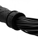 XR Brands Punish Me Silicone Flogger Black - Product SKU CNVEF-EXR-AD821