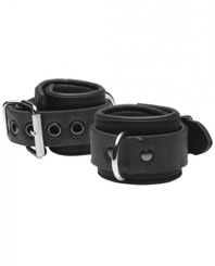 Serve 1 Neoprene Buckle Cuffs Black by XR Brands