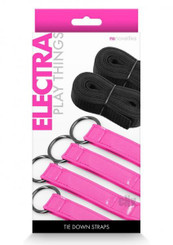 Electra Play Things Tie Down Straps Pink by New Sensations