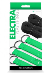 Electra Play Things Tie Down Strap Green Sex Toys
