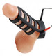 XR Brands Power Cage Silicone E-Stim Cock And Ball Sheath Black - Product SKU CNVEF-EXR-AE286