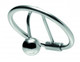 Halo Urethral Plug With Glans Ring Steel Silver by XR Brands - view 3