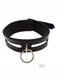 Leather Oring Collar Black Adult Toy