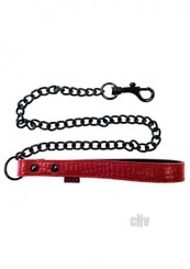 Rouge Leather Handle Lead Dog Chain Burgundy Best Sex Toys