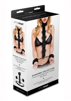 Whipsmart Body Harn Restraint 3pc Black Sex Toys