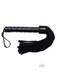 Rouge Leather Handle Short Suede Flogger Black by Rouge Garments