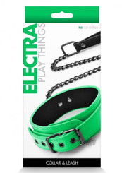 Electra Play Things Collar/leash Green Best Sex Toys