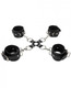 Ouch Leather Hand And Leg Cuffs Black Adult Toys