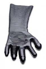 Pleasure Fister Extra Long Textured Extra-large Glove Black by XR Brands