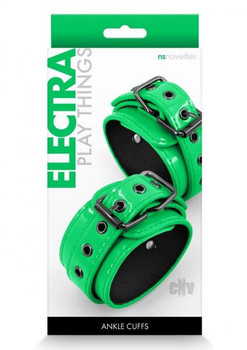 Electra Play Things Ankle Cuffs Green by New Sensations