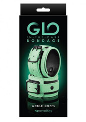 Glo Bondage Ankle Cuff Green Adult Toy