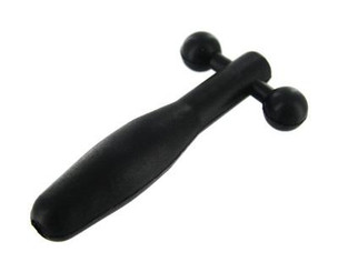 The Silicone Cum Thru Barbell Penis Plug Black Sex Toy For Sale