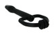 XR Brands Silicone Cum Thru D-Ring Penis Plug Black - Product SKU CNVEF-EXR-AB946