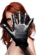 Pleasure Poker Textured Glove Black by XR Brands - view 4