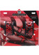 Cuffed Embossed Ankle Cuffs Red Black by XR Brands - view 4