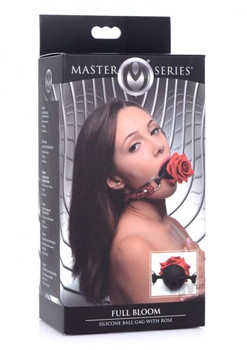 Ms Silicone Ball Gag W/rose Red Best Adult Toys